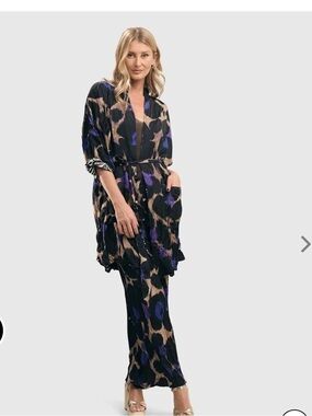 Alembika AMETHYST CRINKLE KIMONO JACKET, MULTI color XL